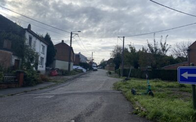 Le chantier de rénovation de la Rue de Soleilmont à Gilly: début pour la fin de ce mois